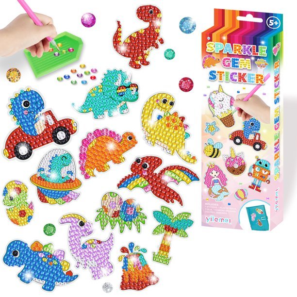 42Pcs Diamond Painting Stickers Kits for Kids Beginners Gem Painting  Stickers.